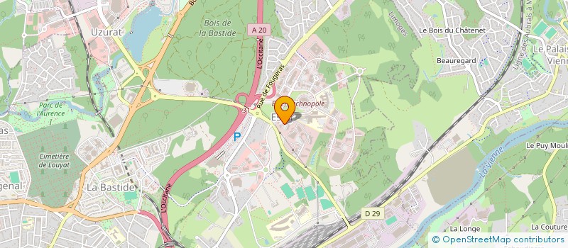 localisation de l'entreprise IRI à LIMOGES