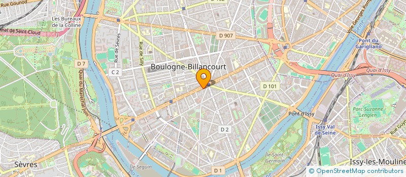 localisation de l'entreprise IRIA IMMO à BOULOGNE-BILLANCOURT