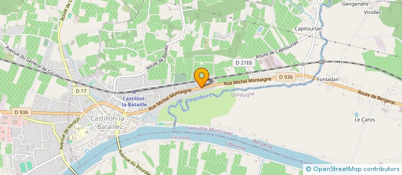 localisation de l'entreprise IRIBARNE LAURENT SARL à CASTILLON-LA-BATAILLE