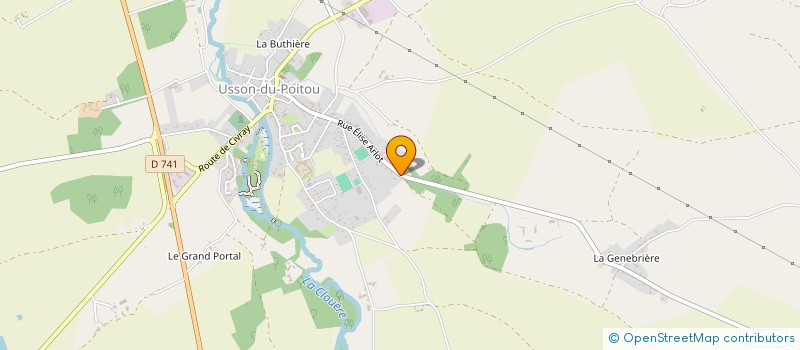 localisation de l'entreprise IRIBARREN BETON à USSON-DU-POITOU