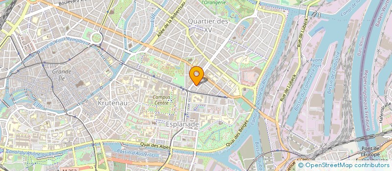 localisation de l'entreprise IRICAD SERVICES à STRASBOURG