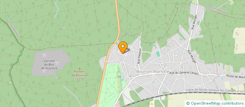 localisation de l'entreprise IRIDAG à BOURRON-MARLOTTE