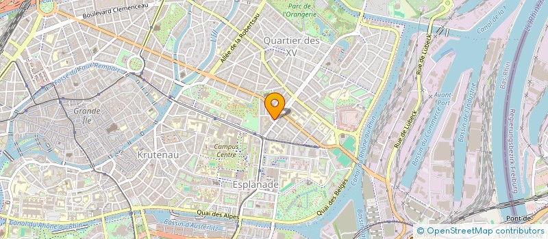 localisation de l'entreprise IRIDESCENCE à STRASBOURG