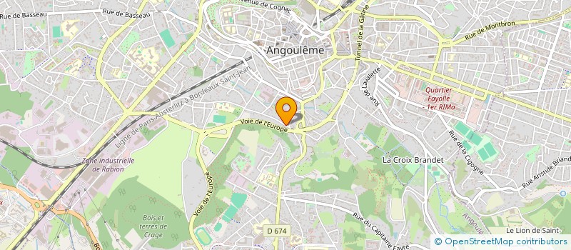 localisation de l'entreprise IRIDESCENCES à ANGOULEME