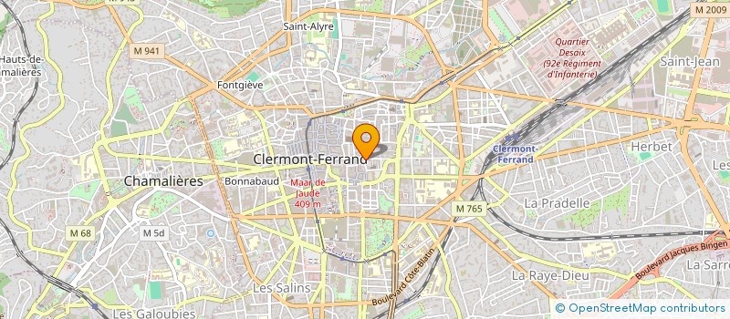 localisation de l'entreprise (IRIDESCENT)  CLERMONT-FERRAND