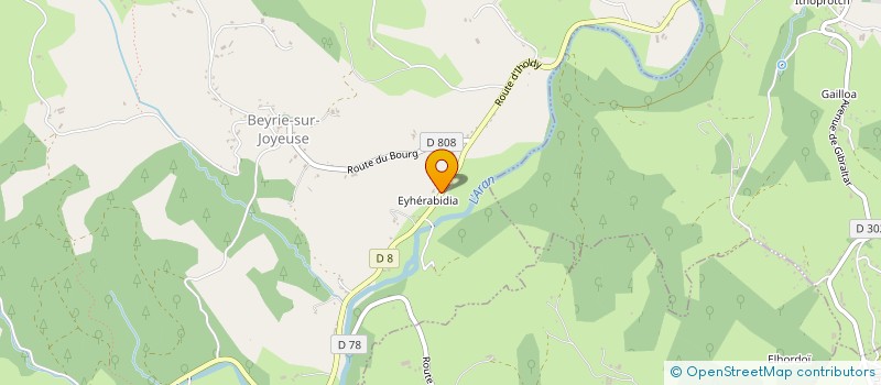 localisation de l'entreprise IRIGOIN CHARPENTE à BEYRIE-SUR-JOYEUSE