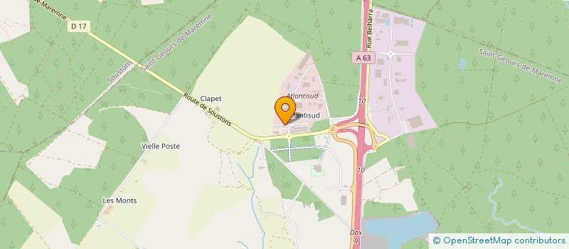 localisation de l'entreprise IRIGOYEN DAUGA ET ASSOCIES  SAINT-GEOURS-DE-MAREMNE