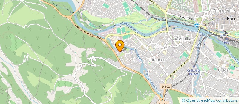 localisation de l'entreprise IRIGOYEN ET FILS ELECTRICITE GENERALE  JURANCON