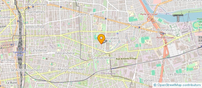 localisation de l'entreprise IRIL  VILLEURBANNE