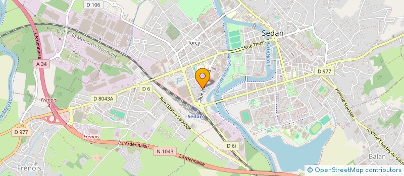 localisation de l'entreprise IRIMALEX  SEDAN