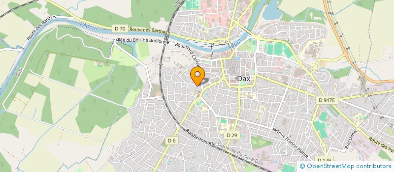 localisation de l'entreprise IRINEST  DAX