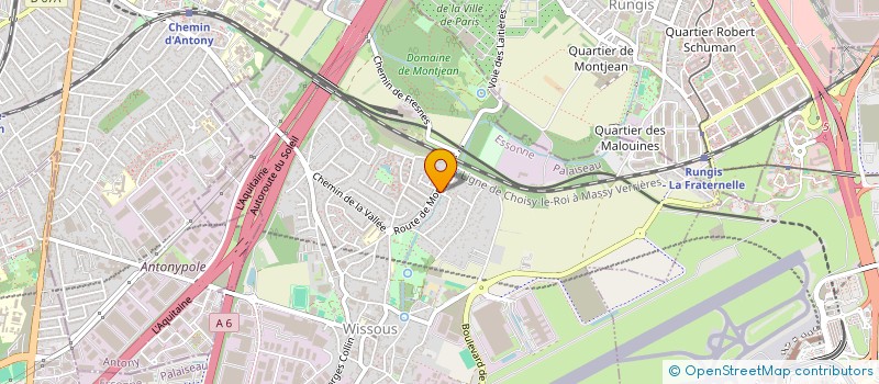 localisation de l'entreprise IRINNOV à WISSOUS