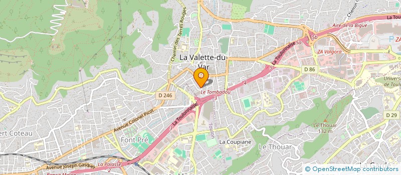 localisation de l'entreprise IRIS  LA VALETTE-DU-VAR