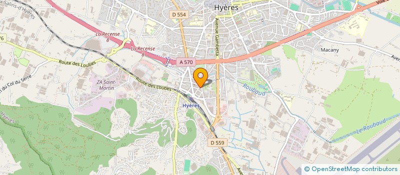 localisation de l'entreprise IRIS 2000 à HYERES