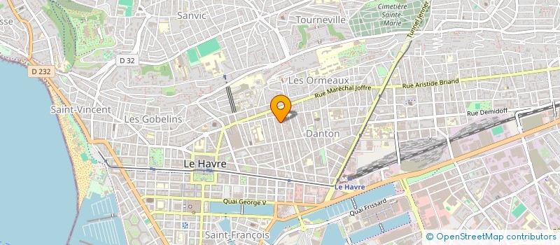 localisation de l'entreprise IRIS à LE HAVRE