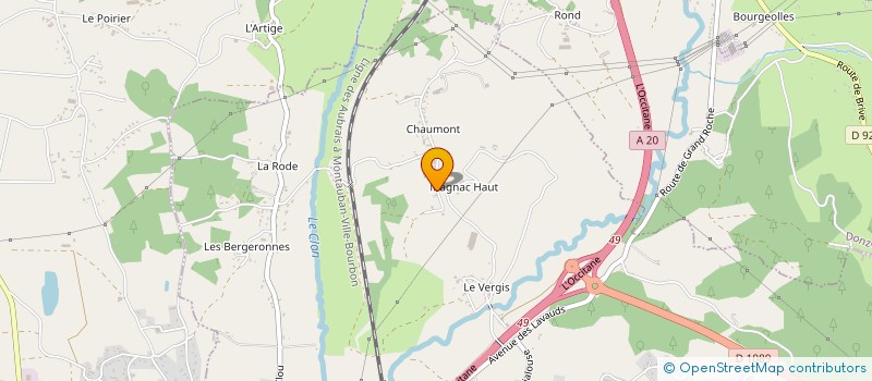 localisation de l'entreprise IRIS à USSAC