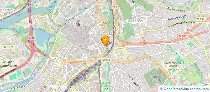 localisation de l'entreprise IRIS à METZ