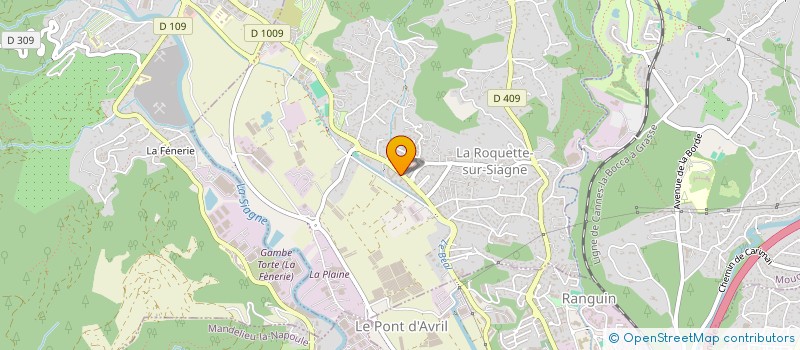 localisation de l'entreprise IRIS à LA ROQUETTE-SUR-SIAGNE