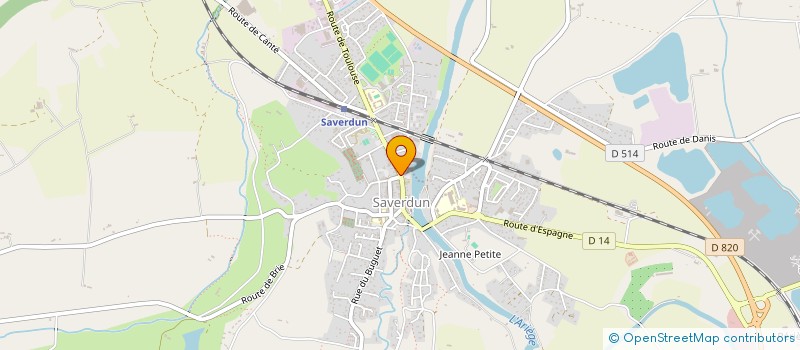 localisation de l'entreprise IRIS à SAVERDUN