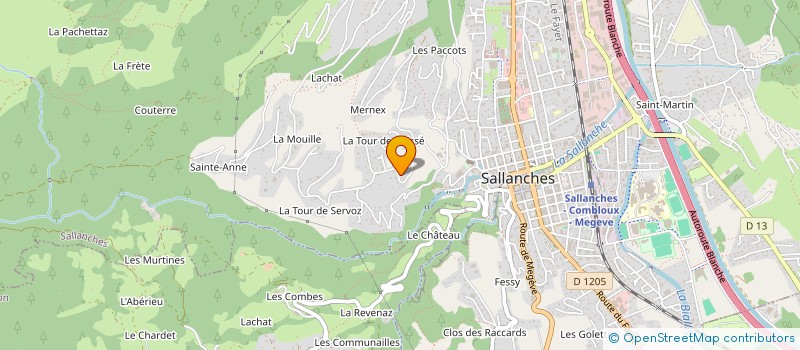 localisation de l'entreprise IRIS à SALLANCHES