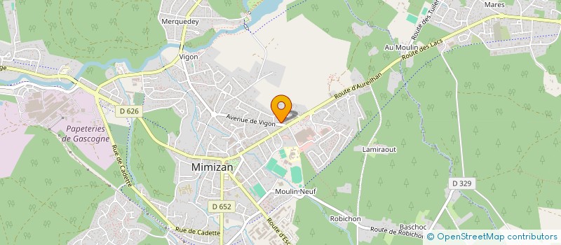 localisation de l'entreprise IRIS  MIMIZAN