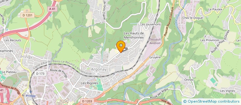 localisation de l'entreprise IRIS  ARGONAY