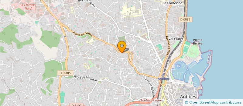 localisation de l'entreprise IRIS à ANTIBES