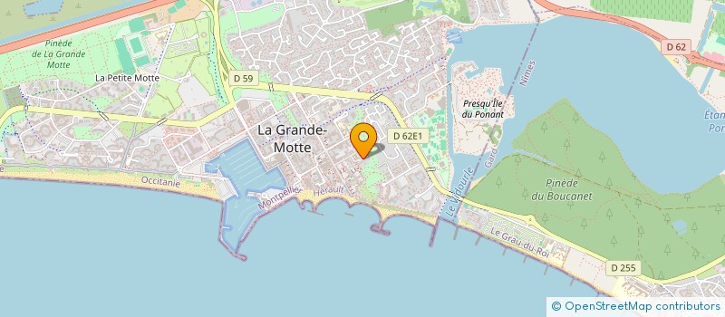 localisation de l'entreprise IRIS  LA GRANDE-MOTTE