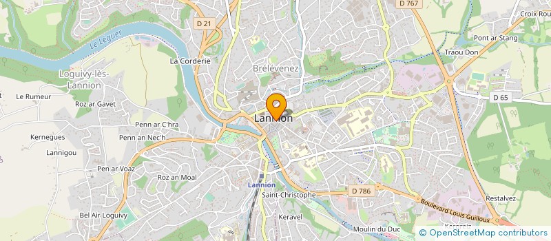 localisation de l'entreprise IRIS à LANNION