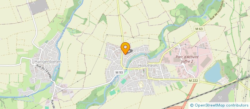 localisation de l'entreprise IRIS  HOLTZHEIM