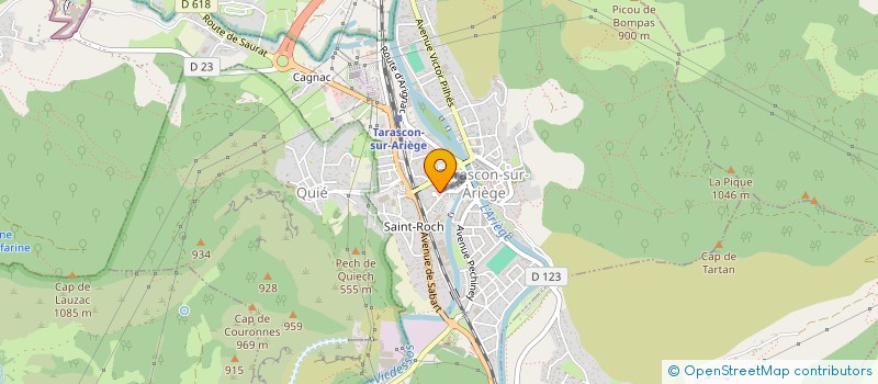 localisation de l'entreprise IRIS à TARASCON-SUR-ARIEGE