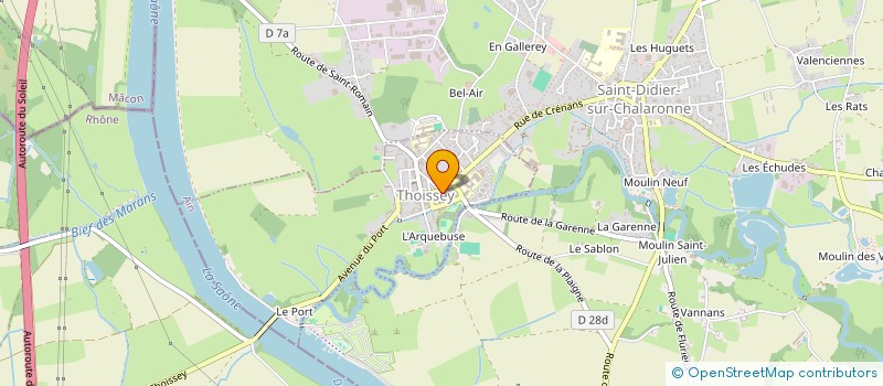 localisation de l'entreprise IRIS  THOISSEY