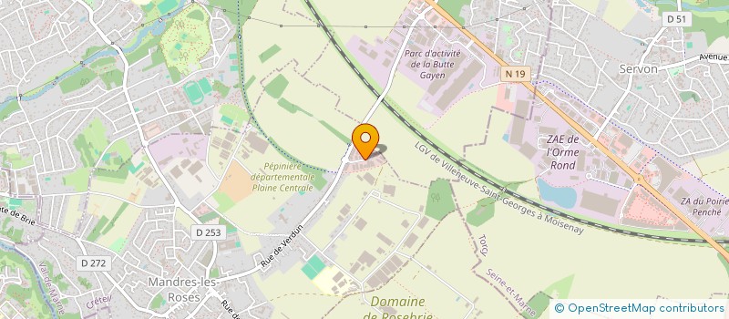 localisation de l'entreprise IRIS  MANDRES-LES-ROSES