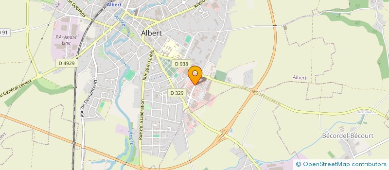 localisation de l'entreprise IRIS à ALBERT