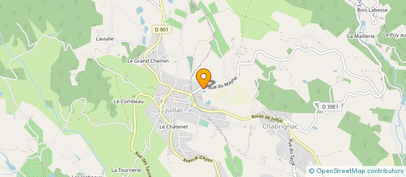 localisation de l'entreprise IRIS  CHABRIGNAC