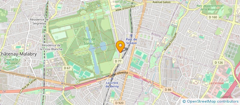 localisation de l'entreprise IRIS à ANTONY