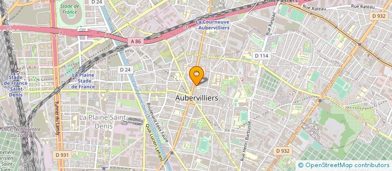 localisation de l'entreprise IRIS à AUBERVILLIERS
