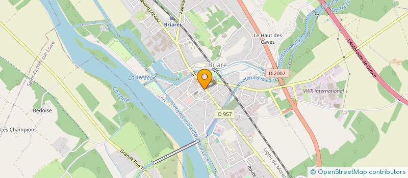localisation de l'entreprise IRIS à BRIARE