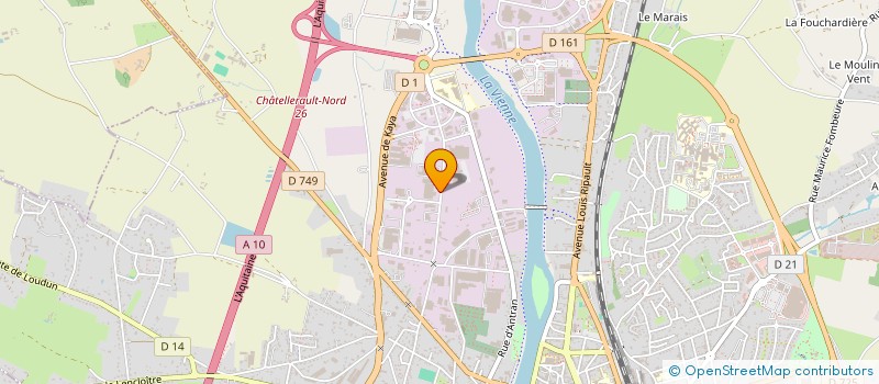 localisation de l'entreprise IRIS  CHATELLERAULT