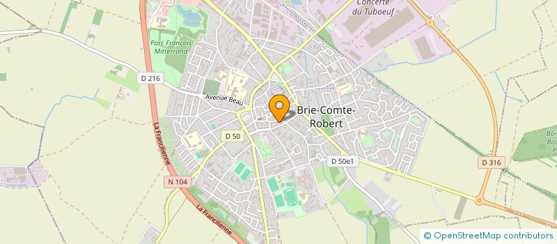 localisation de l'entreprise IRIS  BRIE-COMTE-ROBERT