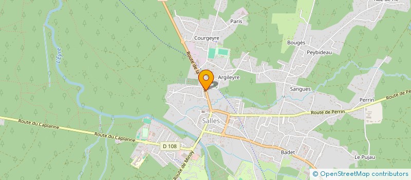 localisation de l'entreprise IRIS  SALLES