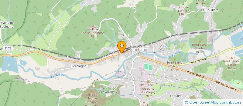 localisation de l'entreprise IRIS  RONCHAMP