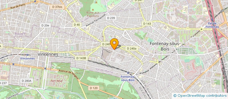 localisation de l'entreprise IRIS à FONTENAY-SOUS-BOIS