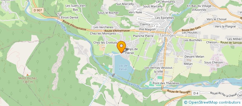 localisation de l'entreprise IRIS à TANINGES