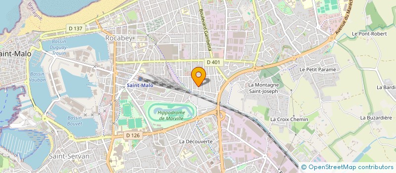 localisation de l'entreprise IRIS  SAINT-MALO