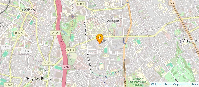 localisation de l'entreprise IRIS à VILLEJUIF