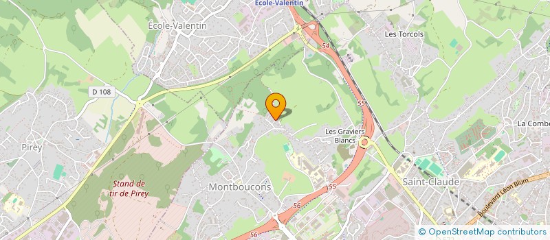 localisation de l'entreprise IRIS  BESANCON