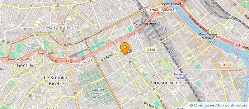 localisation de l'entreprise IRIS  IVRY-SUR-SEINE