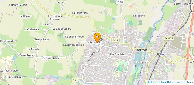 localisation de l'entreprise IRIS à BETTON