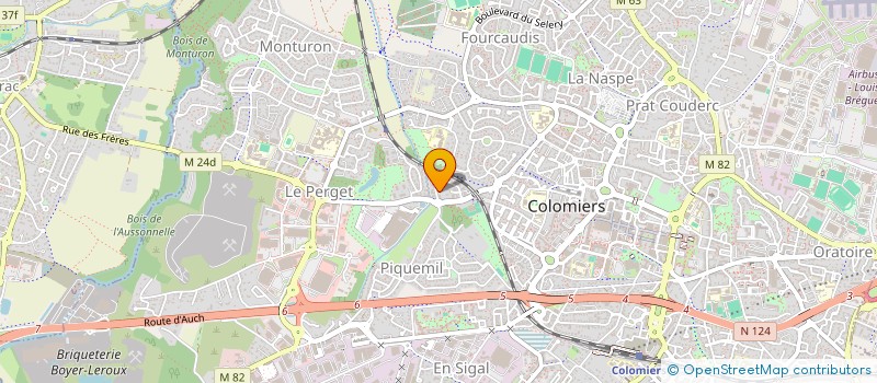 localisation de l'entreprise IRIS A.C.F. à TOULOUSE